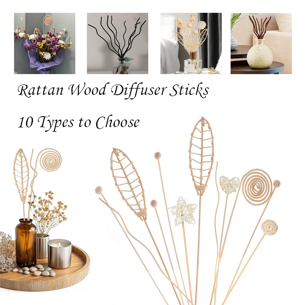 Home Fragrance Reed Diffuser Refill - 5/15 pçs longo ondulado rattan reed