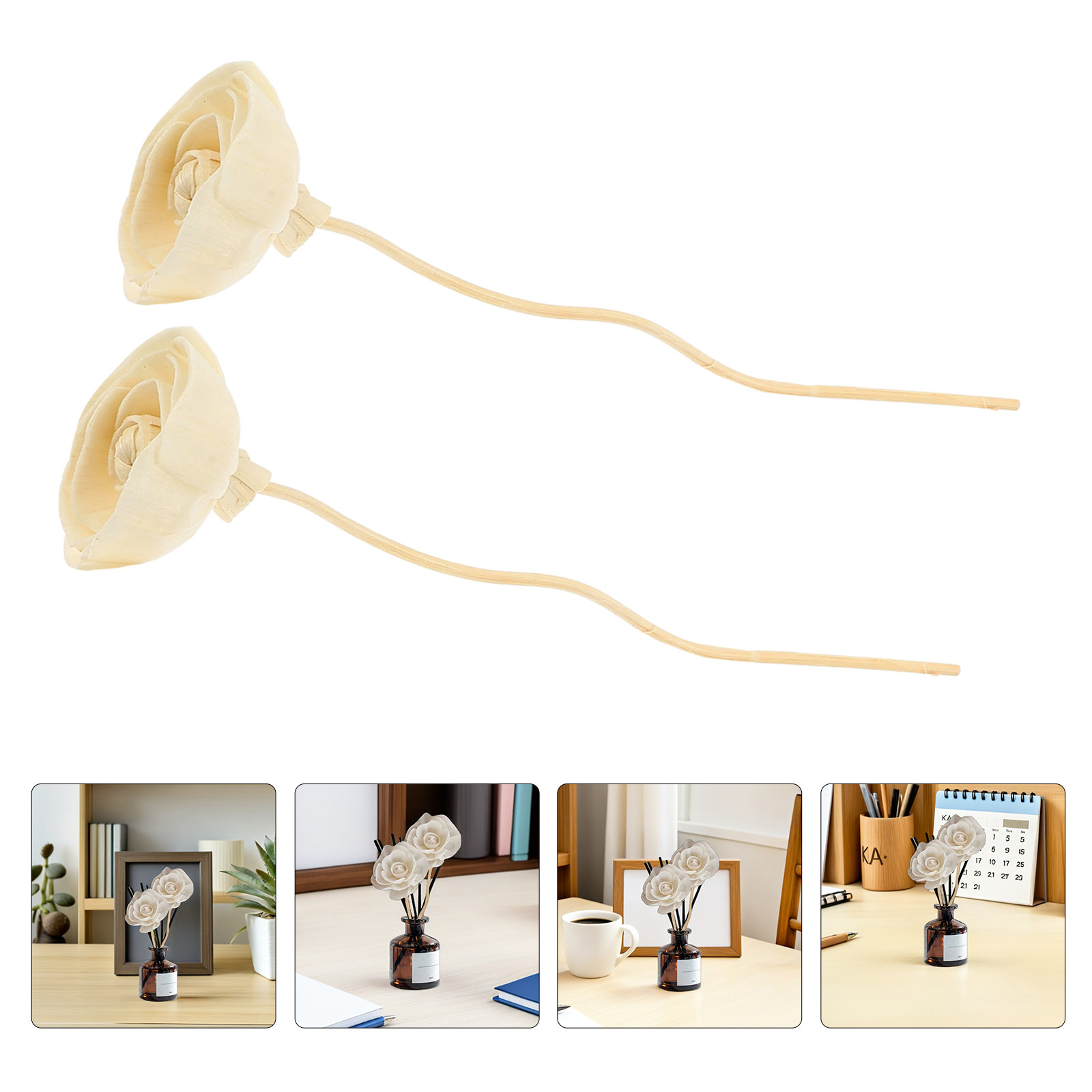 Home Fragrance Reed Diffuser Refill - 12 Peças de Varetas Difusoras de