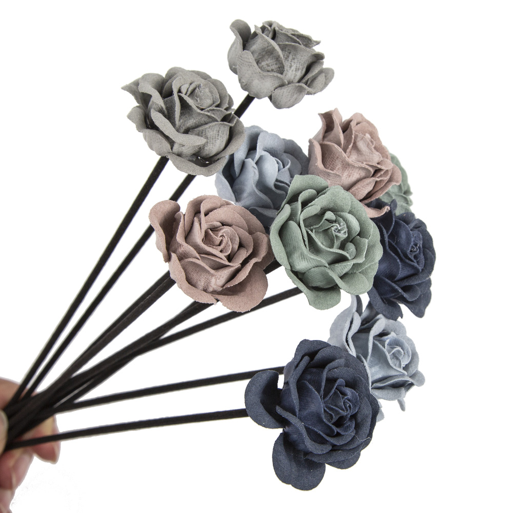 Home Fragrance Leather Diffuser - Novo 10 pçs couro veludo azul
