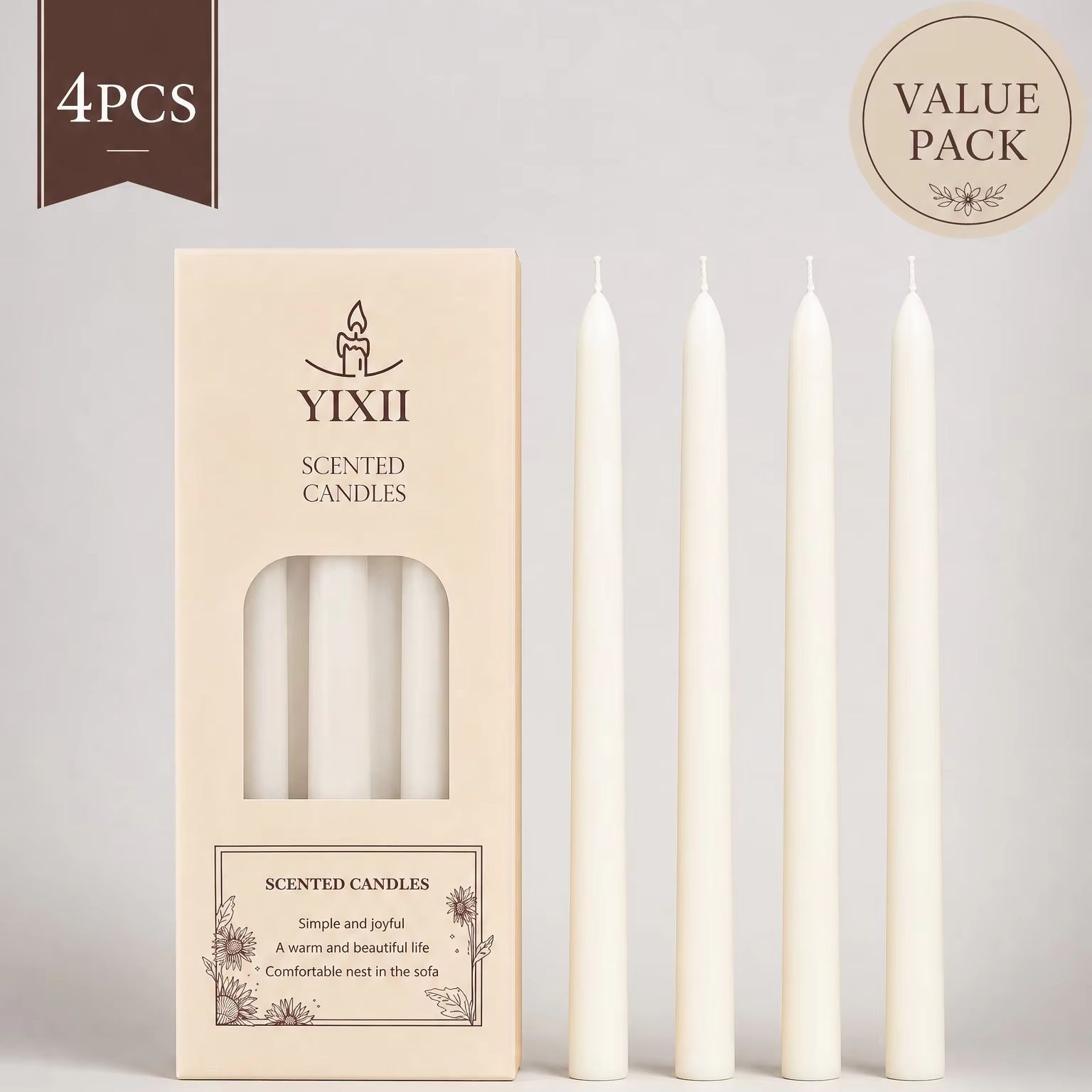 4 Velas Aromáticas Longas com  - Home Fragrance No 4 avaliação e preço