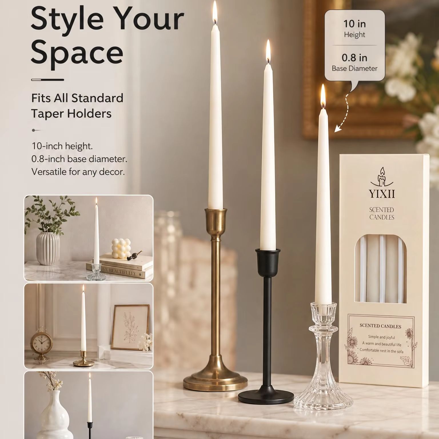 4 Velas Aromáticas Longas com  - Home Fragrance No 4 avaliação e preço