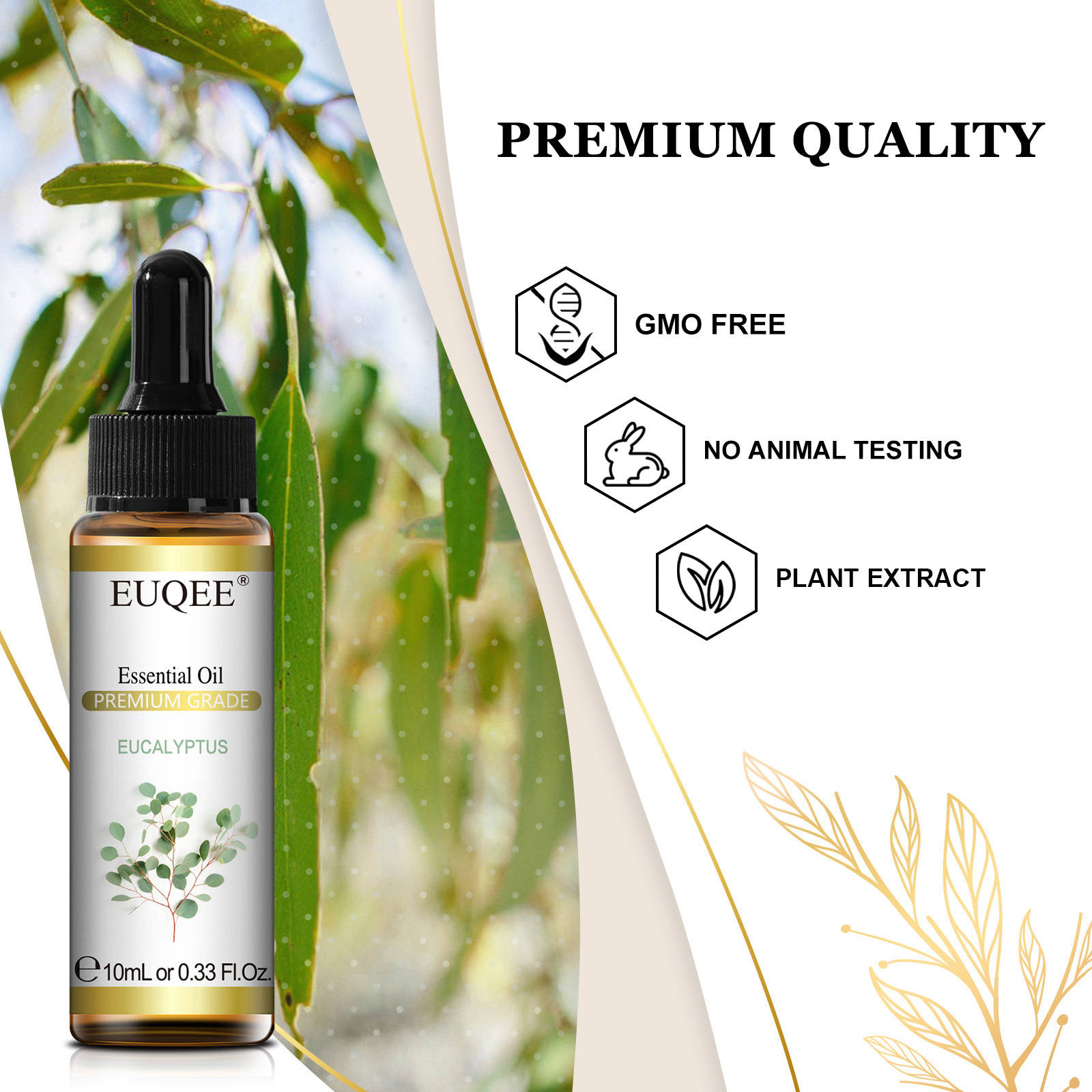 Euqee 10ml óleos essenciais na - Home Fragrance Eucalyptus avaliação e preço