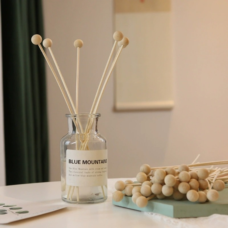 30 pçs/lote bola de madeira se - Home Fragrance Diffuser Sticks avaliação e preço